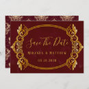 Search for damask save the dates Burgundy