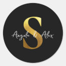 Search for monogram s wedding stickers Elegant