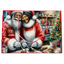 Search for black santa claus gift bags Vintage