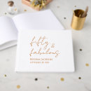 Search for 50th birthday guest books Fifty and fabulous