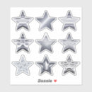 Search for silver metal stickers Metallic