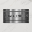 Search for aluminum business cards Metallic