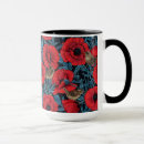 Search for red poppies mugs Floral
