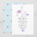 Search for llama cactus baby shower invitations Watercolor