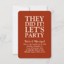 Search for we did it wedding announcement cards Modern