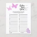 Search for butterfly baby shower games Watercolor