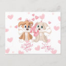 Search for dog bones postcards Cute