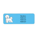 Search for bichon return address labels Bichon frise dog