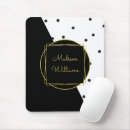 Search for dotted black mousepads For her