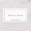 Search for plain white business cards Black and white