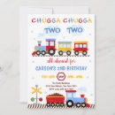Search for chugga chugga two two birthday invitations Boy 2nd birthday