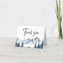 Search for mountain wedding thank you cards Winter
