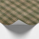 Search for green plaid wrapping paper Rustic