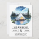 Search for campout birthday invitations Camper