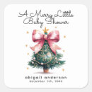 Search for christmas bow stickers Merry little baby shower