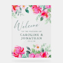 Search for pink flowers welcome wedding signs Botanical
