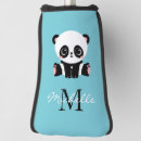 Search for cute golf head covers Black and white