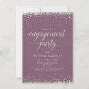 Search for purple and silver engagement party invitations Lavender