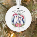 Search for penguin family christmas tree decorations Holiday keepsake