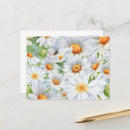 Search for daisy flower pattern postcards Floral