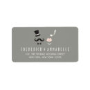 Search for rehearsal dinner return address labels Black and white