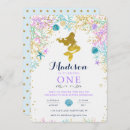Search for seashell birthday invitations Gold