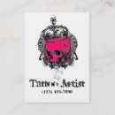 Search for tattoo artist business cards Elegant