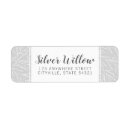 Search for silver leaf return address labels Modern