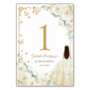 Search for gold floral table cards Elegant chic