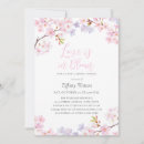 Search for cherry blossom bridal shower invitations Calligraphy