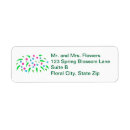 Search for red floral return address labels Pink
