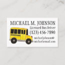Search for bus driver business cards Teacher
