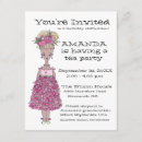 Search for kids dress up party invitations Girl