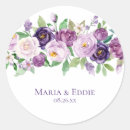 Search for purple round wedding stickers Boho
