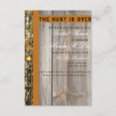 Search for the hunt is over invitations Wood