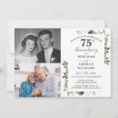 Search for 75th wedding anniversary invitations Floral