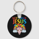 Search for not today key rings Jesus