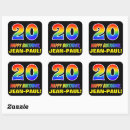 Search for 20 stickers 20 years old