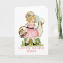 Search for vintage easter bonnet postcards Girl
