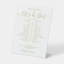 Search for schedule wedding signs Timeline
