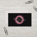 Search for circular business cards Pink
