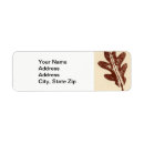 Search for oak leaf return address labels Leaves