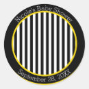 Search for black white yellow wedding stickers Modern