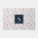 Search for pink flamingo doormats Monogrammed