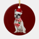 Search for french bulldog christmas tree decorations Efl