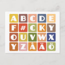 Search for alphabetical postcards Letters