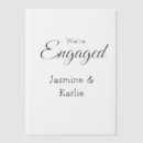 Search for we are engaged invitations She said yes