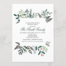 Search for mistletoe christmas invitations Watercolor