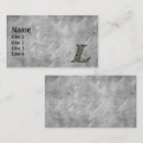 Search for initial l business cards Letter