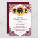 Search for burgundy and sunflower invitations Country